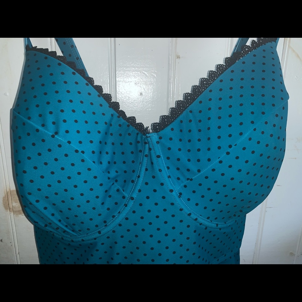 Peplum tanking top bathing suit